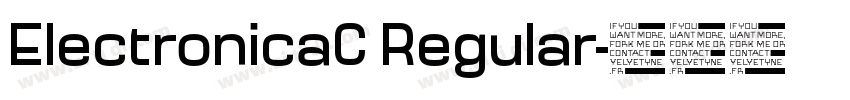 ElectronicaC Regular字体转换